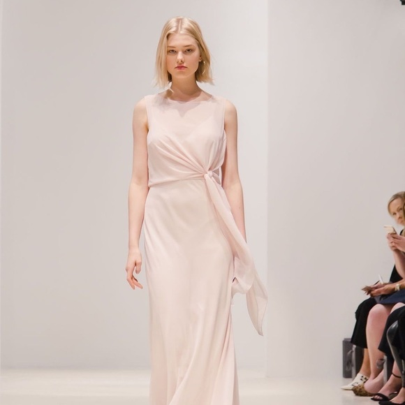 Jenny Yoo / NWT Paltrow Gown soft blush chiffon - Picture 2 of 6